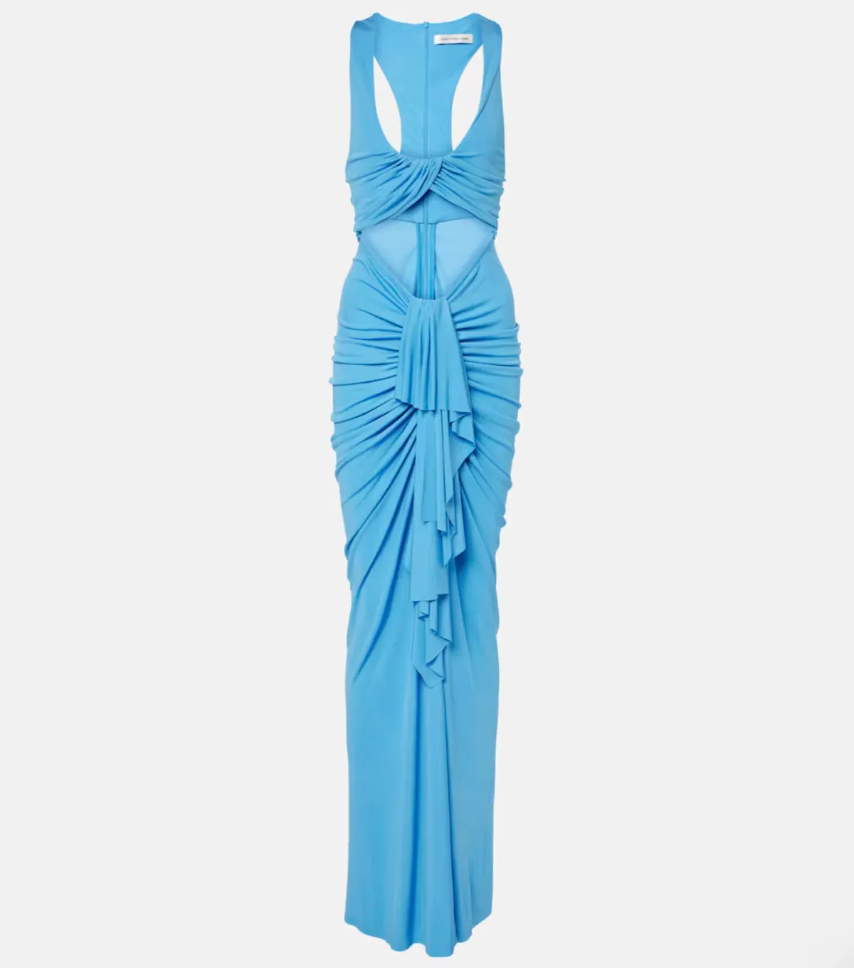 Christopher Esber Boston Blue Vivenda Drape Front Dress - Size 14 AU - Image 5