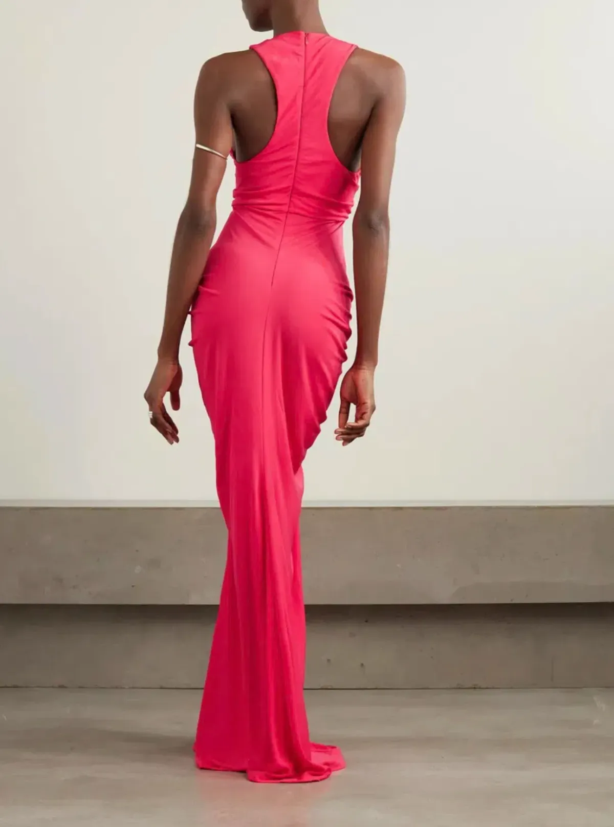 Christopher Esber Raspberry Vivenda Drape Front Dress - Size 6 AU - Image 2