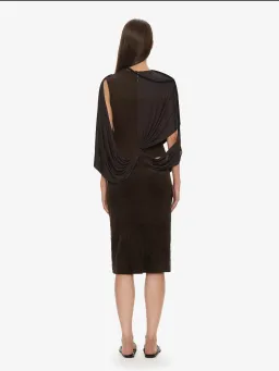 CHRISTOPHER ESBER ESPRESSO OUTLINE COLLISION DRESS - SIZE 14 AU for rent on The Volte - image 3