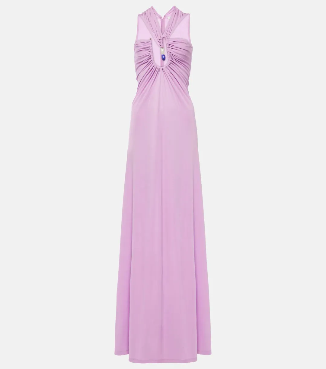 Christopher Esber Pink Tourmaline Helix Crystal Stone Dress - Size 10 AU for rent on The Volte - main image