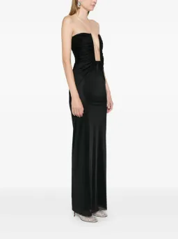 Christopher Esber Black Plunge Strapless Column Dress - Size 8 AU for rent on The Volte - image 2