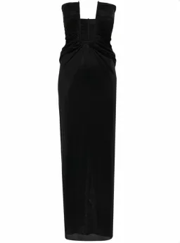 Christopher Esber Black Plunge Strapless Column Dress - Size 8 AU for rent on The Volte - image 5
