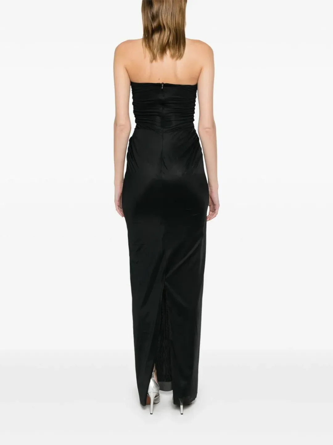 Christopher Esber Black Plunge Strapless Column Dress - Size 8 AU for rent on The Volte - main image