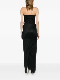 Christopher Esber Black Plunge Strapless Column Dress - Size 8 AU for rent on The Volte - image 3