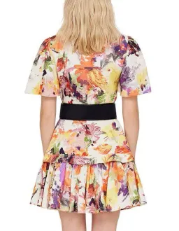 Leo Lin Poise Linen Mini Dress size AU 6 for rent on The Volte - image 3