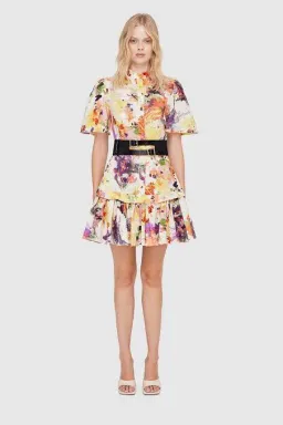 Leo Lin Poise Linen Mini Dress size AU 6 for rent on The Volte - image 1