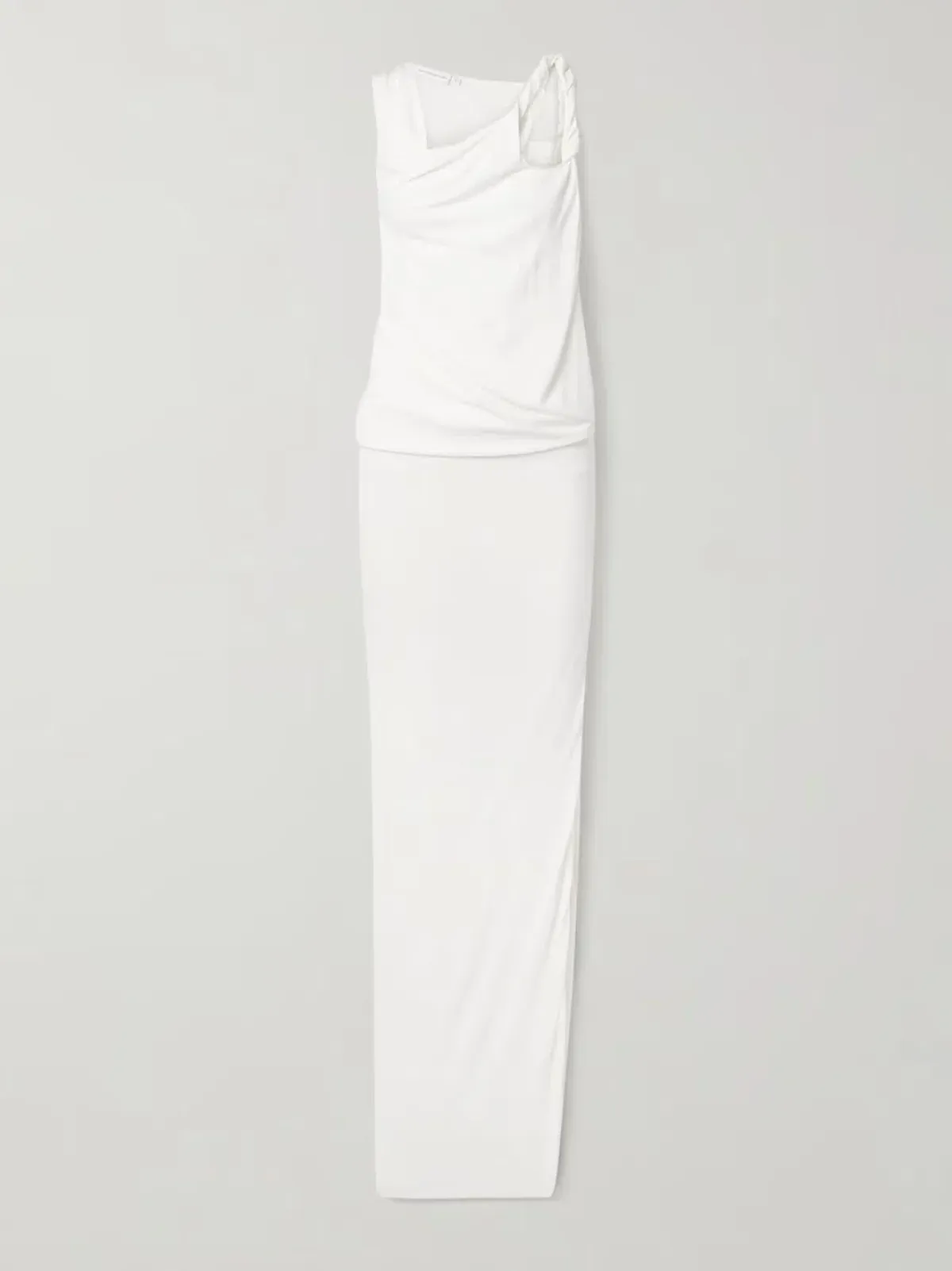 Christopher Esber White Ravelled Jersey Dress - Size 8 AU - Image 3