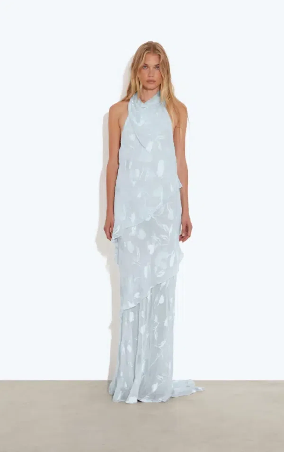 Rat & Boa Julietta Maxi Dress Blue Size L for rent on The Volte - main image