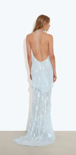 Rat & Boa Julietta Maxi Dress Blue Size L for rent on The Volte - image 2