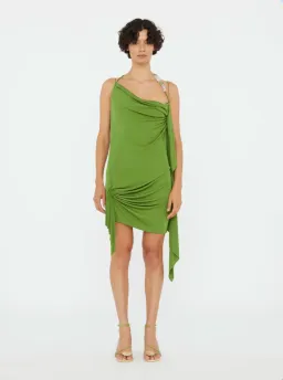 CHRISTOPHER ESBER CACTUS ENCASED NATURE CASCADE MINI DRESS - SIZE 10 AU for rent on The Volte - image 1