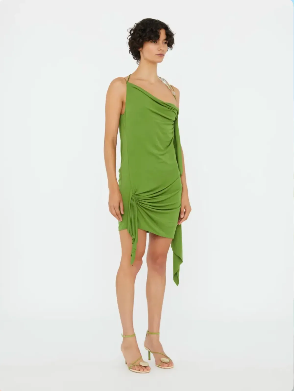 CHRISTOPHER ESBER CACTUS ENCASED NATURE CASCADE MINI DRESS - SIZE 10 AU - Image 2