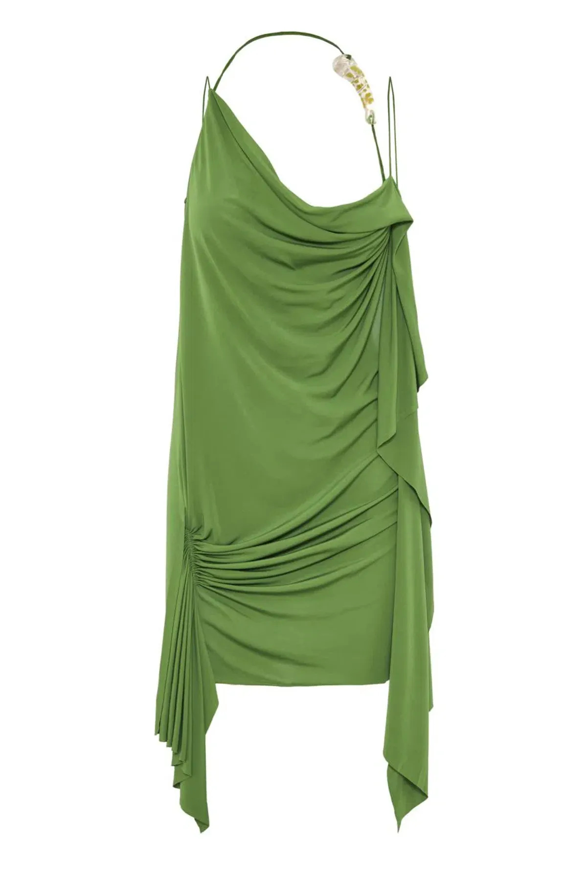 CHRISTOPHER ESBER CACTUS ENCASED NATURE CASCADE MINI DRESS - SIZE 10 AU - Image 5