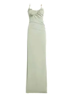 CHRISTOPHER ESBER SAGE ODESSA ARCED STRAPLESS GOWN - SIZE 8 AU for rent on The Volte - image 5