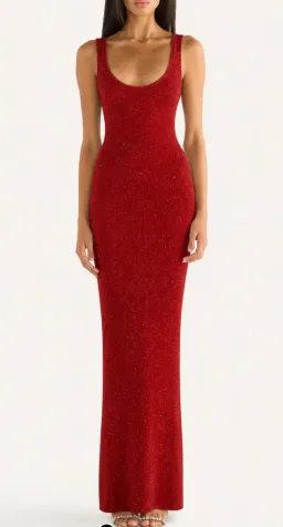 Asta Resort Ana Dress - Wine Sequin for rent on The Volte - image 4