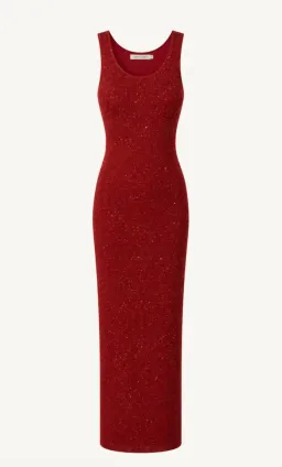 Asta Resort Ana Dress - Wine Sequin for rent on The Volte - image 1
