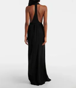 CHRISTOPHER ESBER BLACK TRAPEZE GOWN - SIZE 10 AU for rent on The Volte - image 2