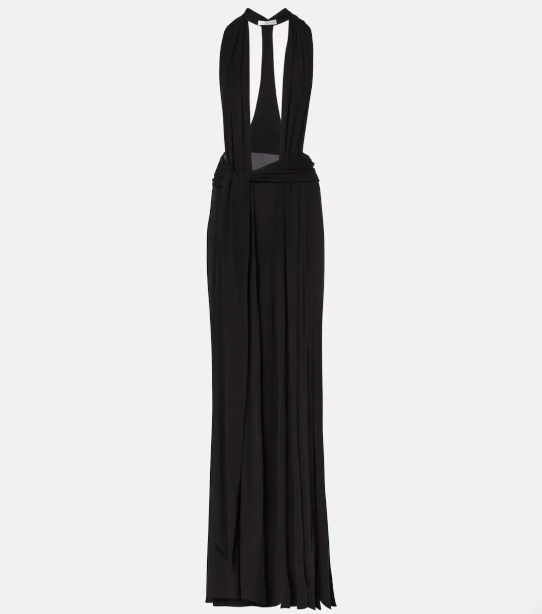 CHRISTOPHER ESBER BLACK TRAPEZE GOWN - SIZE 10 AU for rent on The Volte - main image