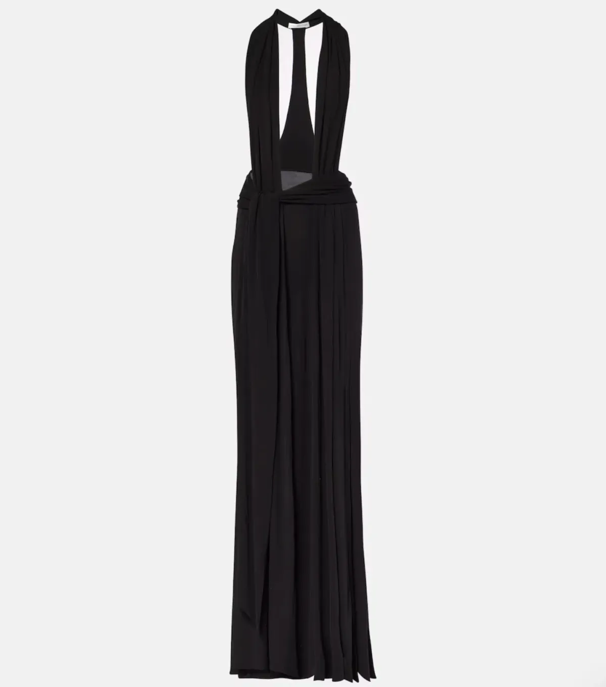CHRISTOPHER ESBER BLACK TRAPEZE GOWN - SIZE 10 AU - Image 6