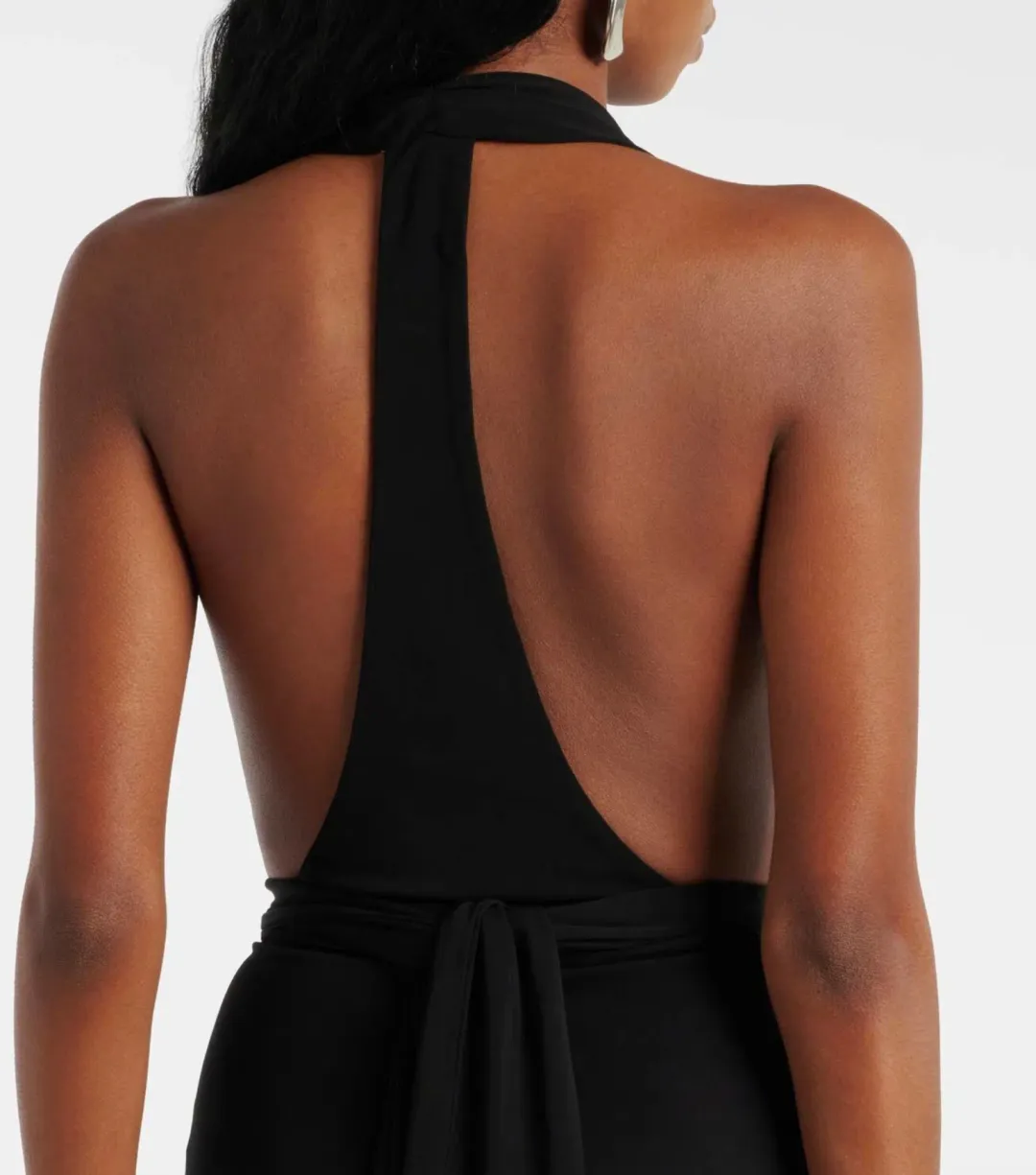 CHRISTOPHER ESBER BLACK TRAPEZE GOWN - SIZE 10 AU for rent on The Volte - main image