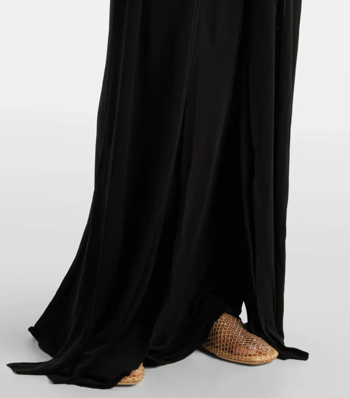 CHRISTOPHER ESBER BLACK TRAPEZE GOWN - SIZE 10 AU - Image 5