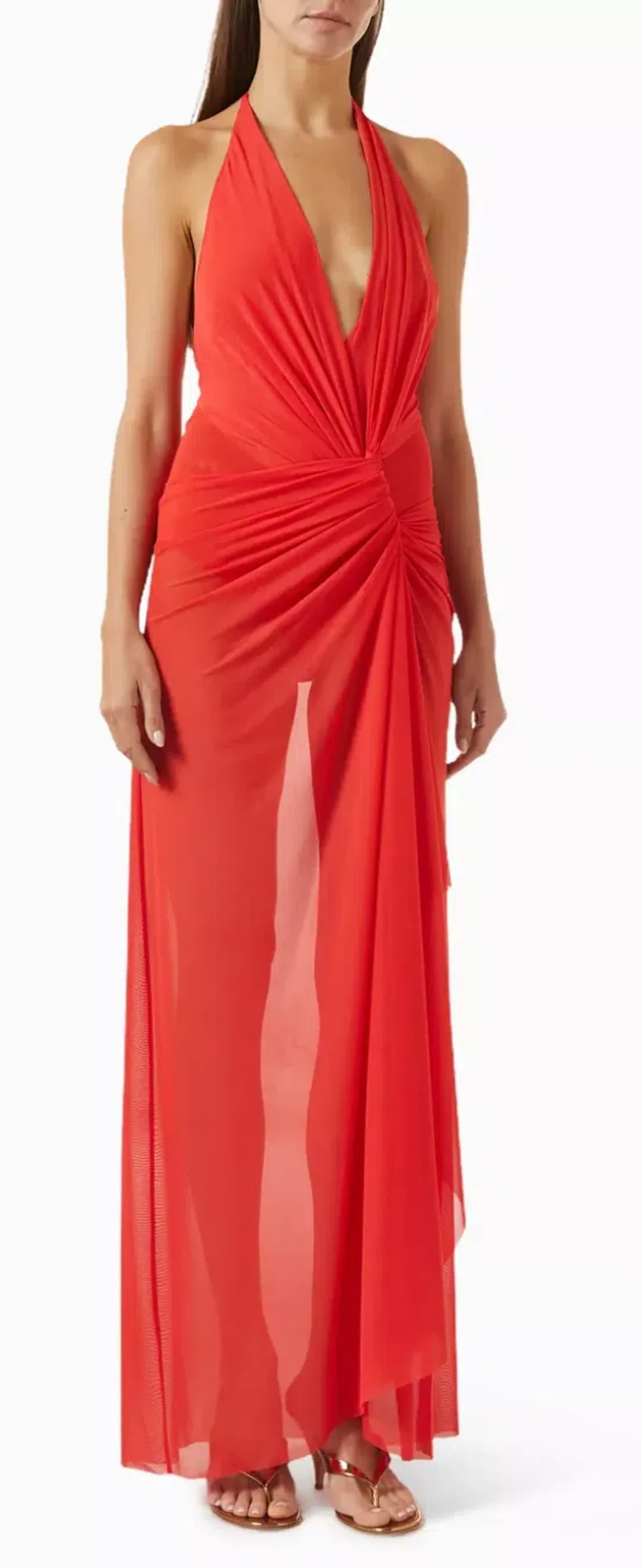 BEC & BRIDGE XANTHI V NECK MAXI DRESS SIZE 8 for rent on The Volte - main image