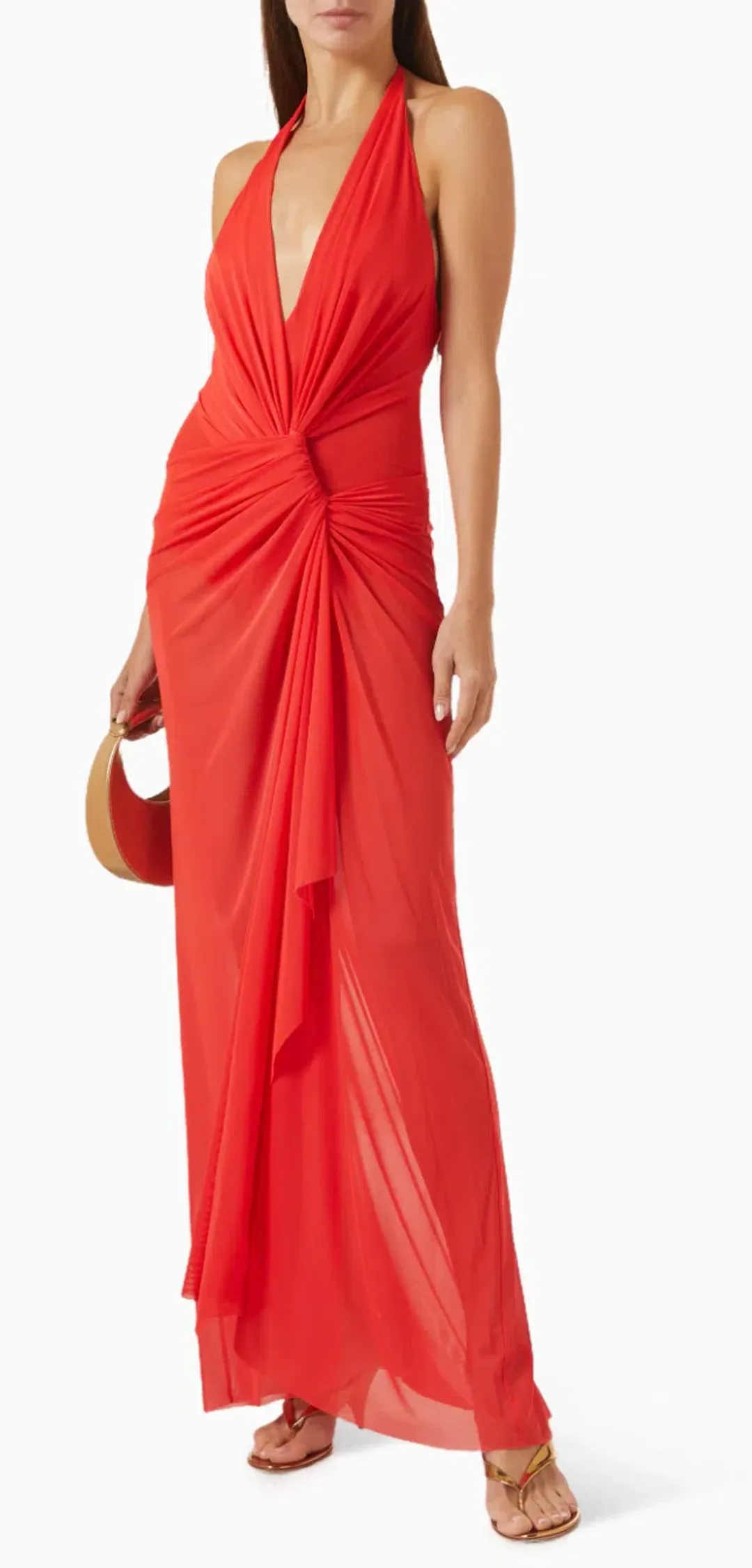 BEC & BRIDGE XANTHI V NECK MAXI DRESS SIZE 8 for rent on The Volte - main image