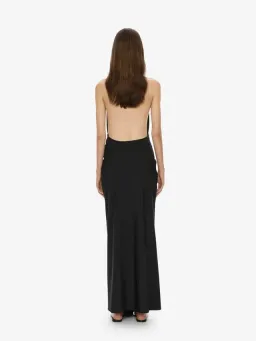 Christopher Esber Black Crystal Pendant Ruched Lycra Halter Dress - Size 6 AU for rent on The Volte - image 2
