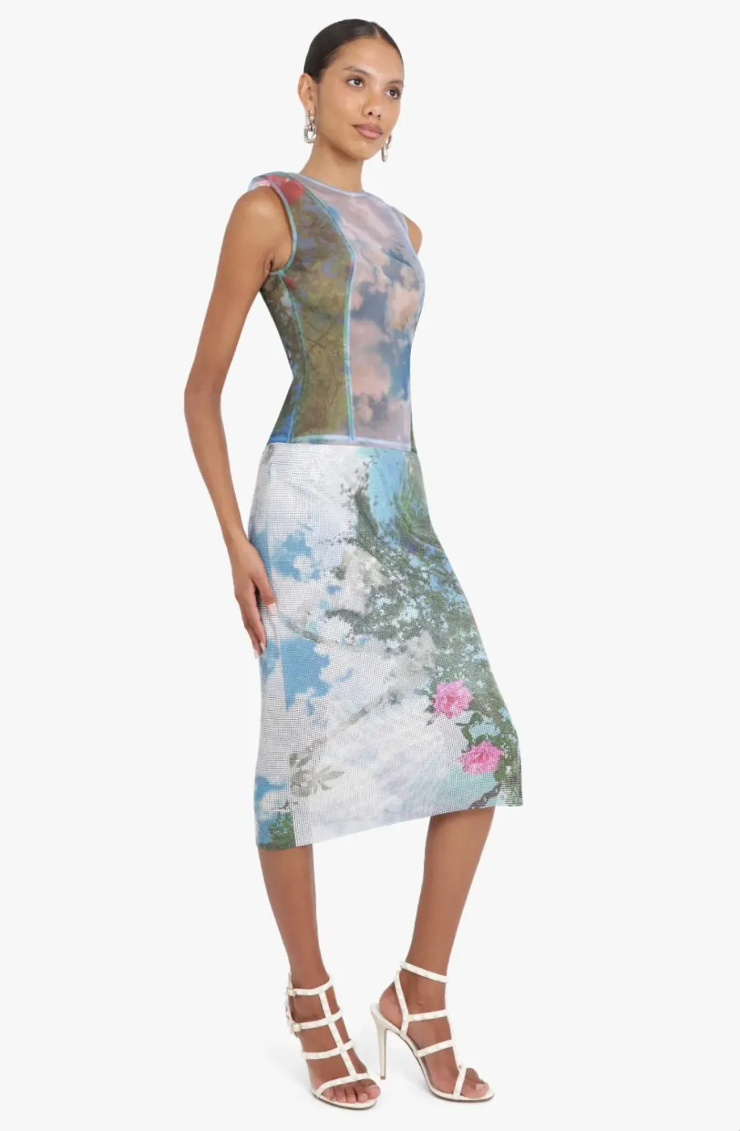 Christopher Esber Lucid Garden Print Lucid Viva Dress - Size 8 AU for rent on The Volte - main image