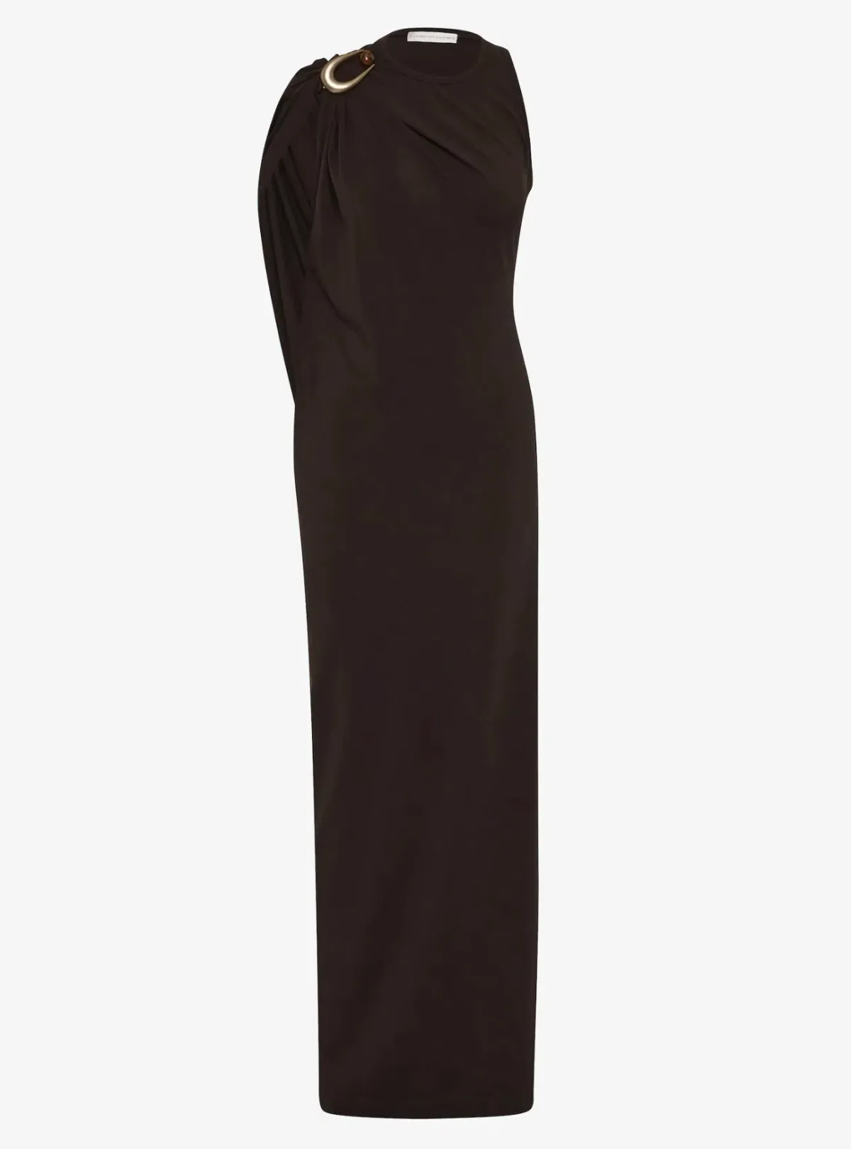 Christopher Esber Espresso Stone Pin Column Tee Dress - Size 8 AU - Image 5