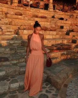 Arcina Ori Santina Dress in Tangerine Size XS / AU 6 for rent on The Volte - image 1