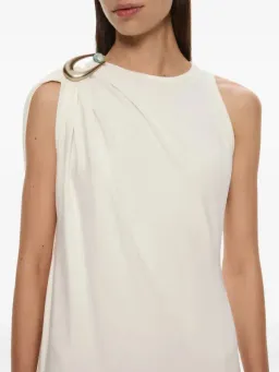 Christopher Esber White Stone Pin Column Tee Dress - Size 6 AU for rent on The Volte - image 3