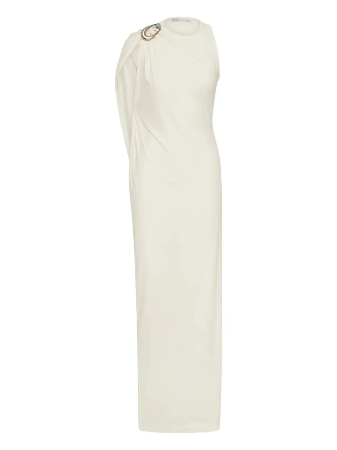 Christopher Esber White Stone Pin Column Tee Dress - Size 6 AU for rent on The Volte - main image