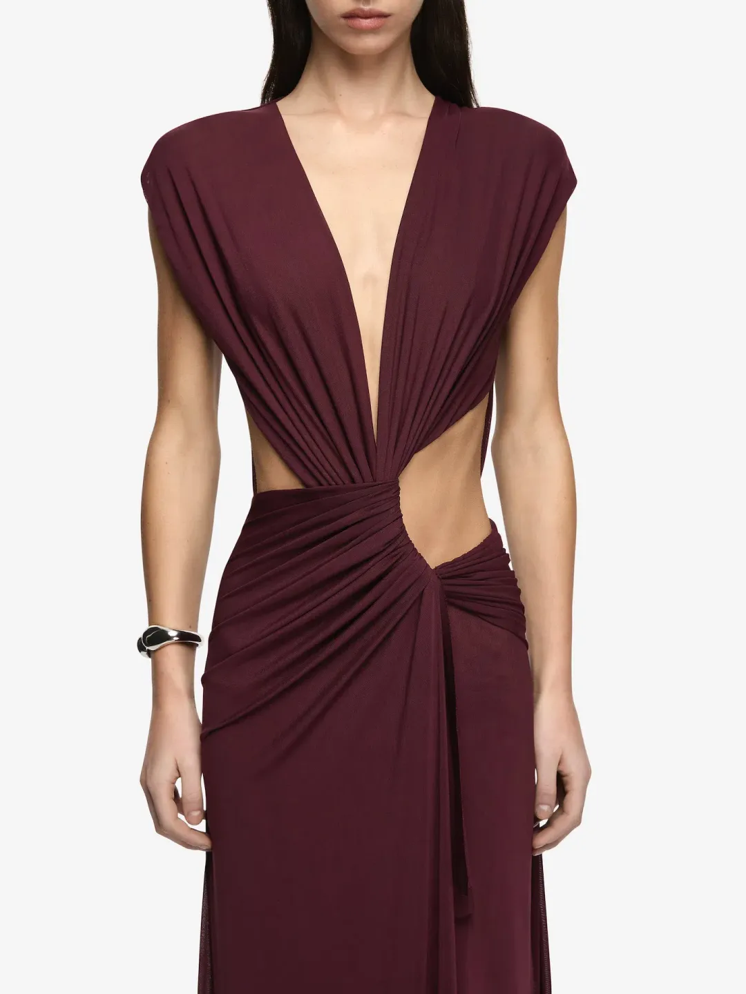 Bec and Bridge Odea Maxi Dress in Plum Size AU 8 for rent on The Volte - main image