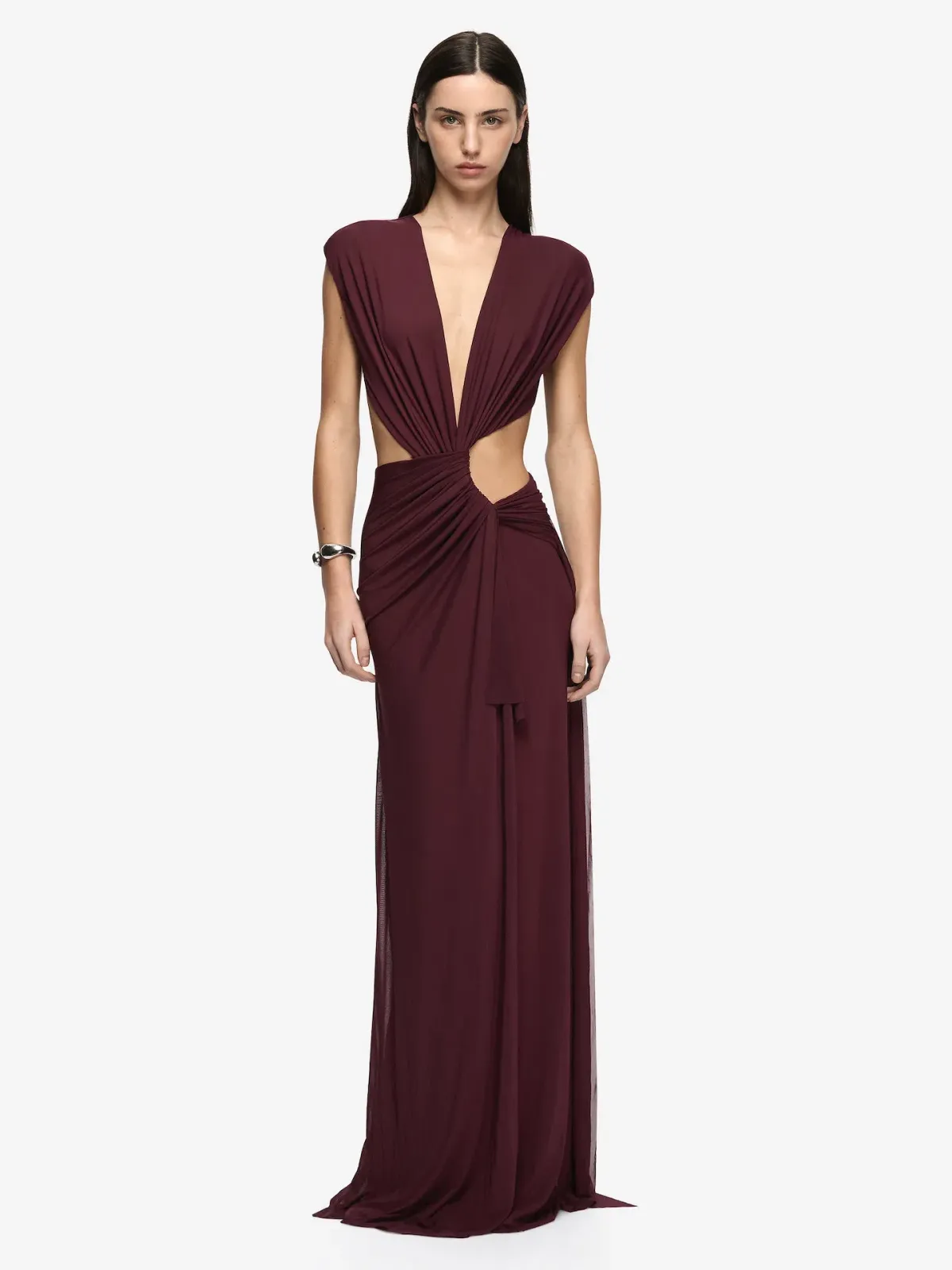 Bec and Bridge Odea Maxi Dress in Plum Size AU 8 for rent on The Volte - main image