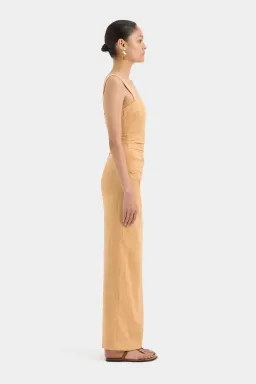 Sir The Label Light Tan Antonia Beaded Midi Dress. Size 3/12 AU for rent on The Volte - image 2