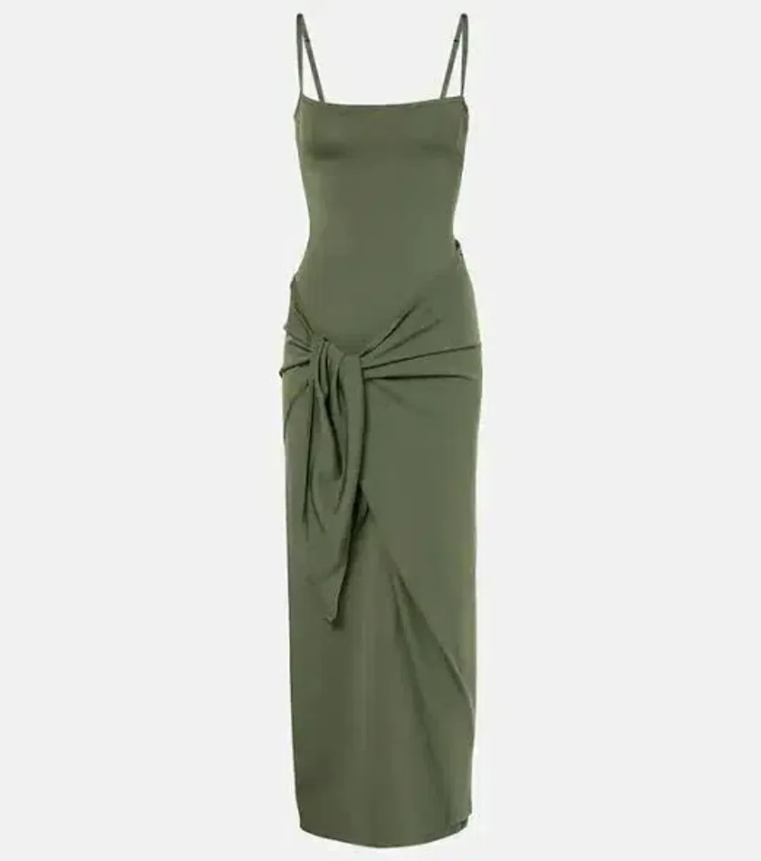 Sir The Label Khaki Yolana Tie Dress - Size 3/ 12 AU for rent on The Volte - main image