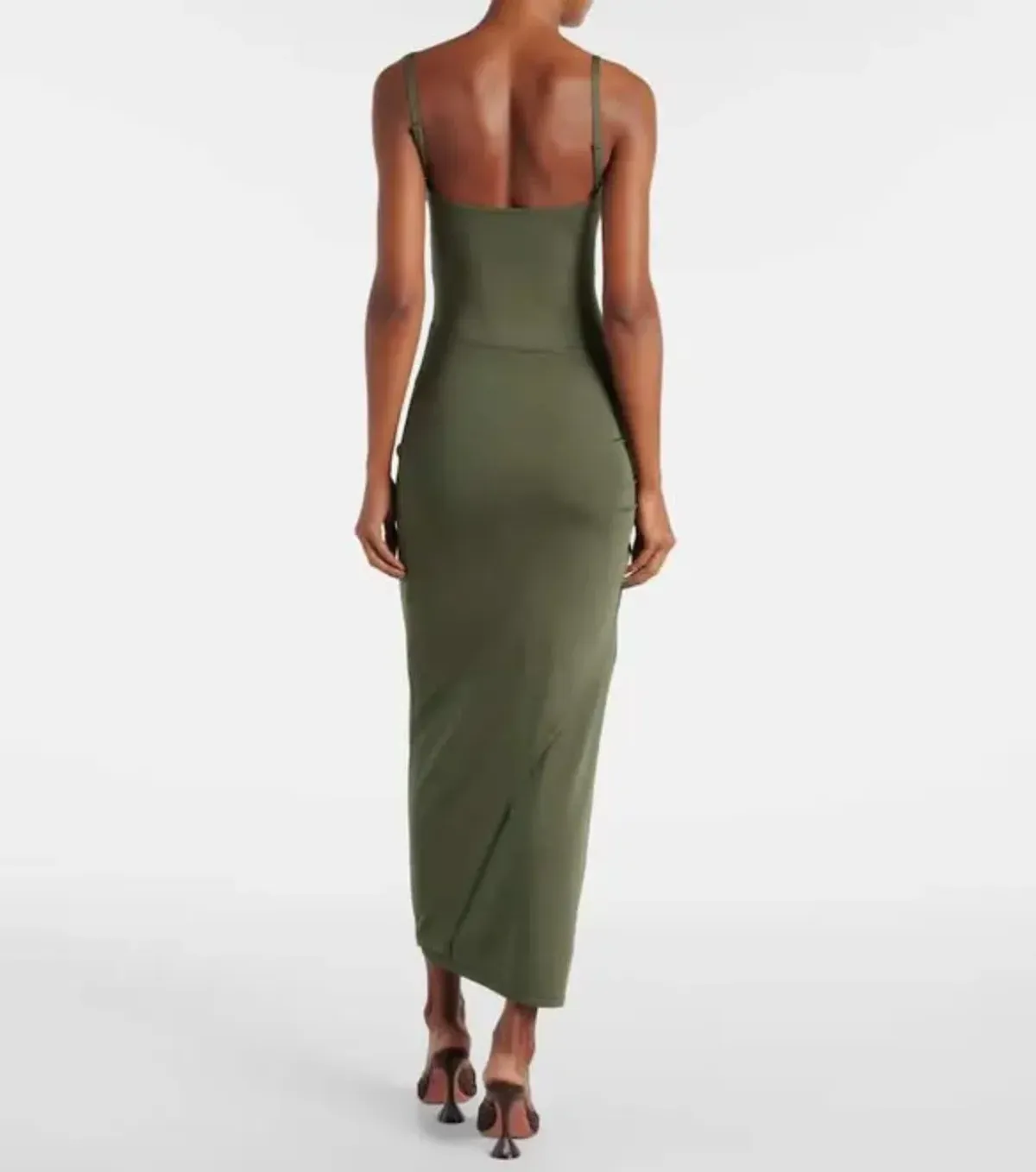 Sir The Label Khaki Yolana Tie Dress - Size 3/ 12 AU - Image 2