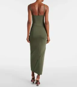 Sir The Label Khaki Yolana Tie Dress - Size 3/ 12 AU for rent on The Volte - image 2