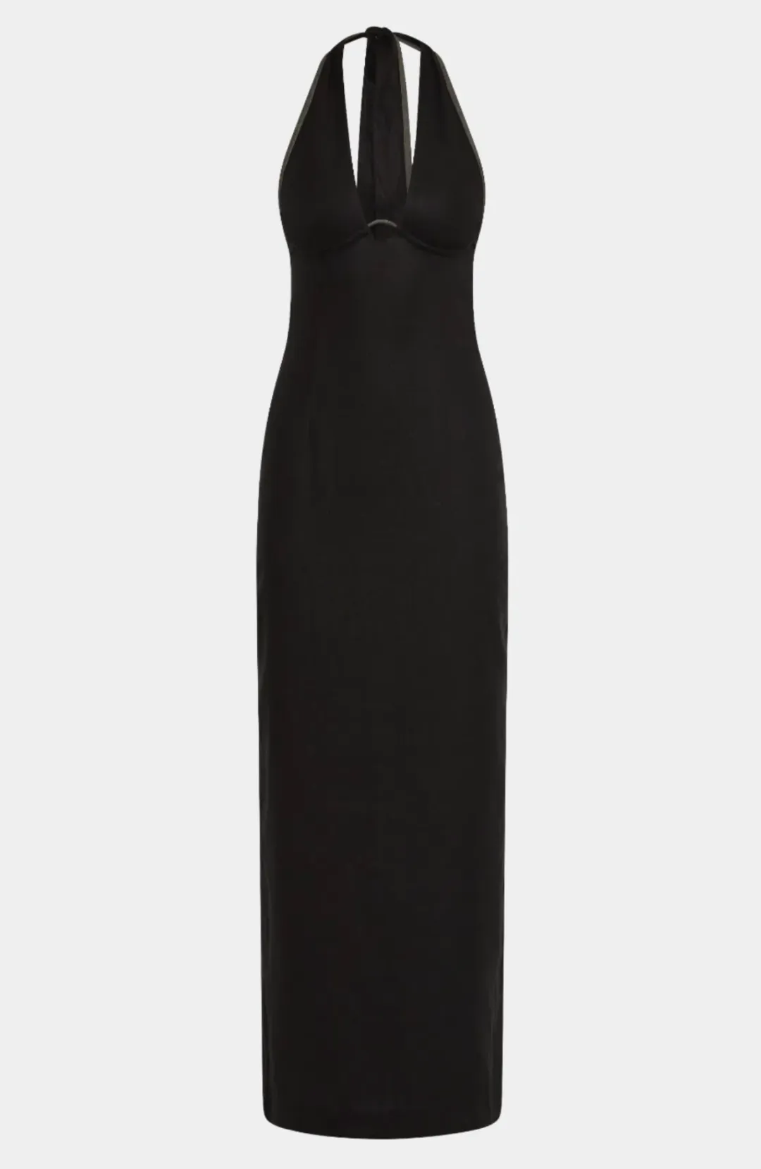 Sir The Label Black Violet Halter Midi Dress - Size 2 /10 AU for rent on The Volte - main image