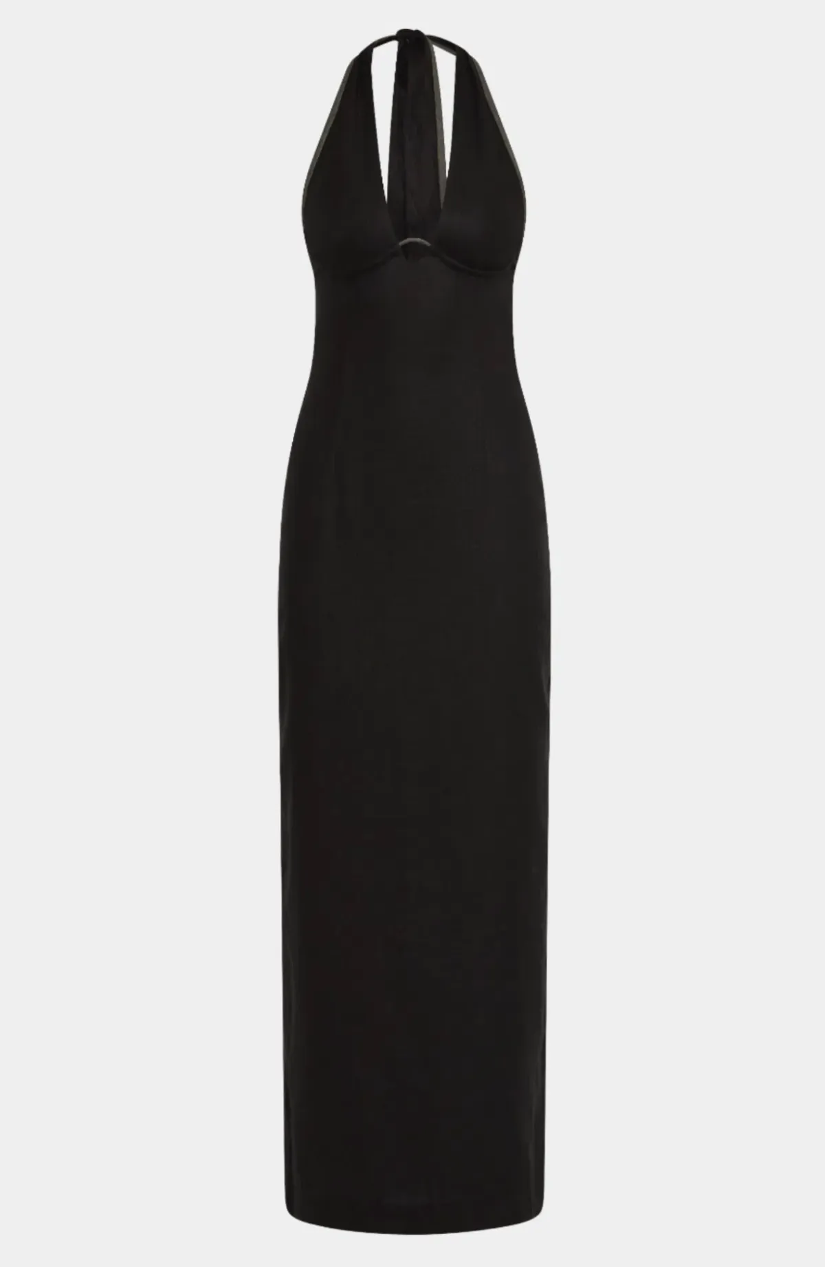 Sir The Label Black Violet Halter Midi Dress - Size 2 /10 AU - Image 5