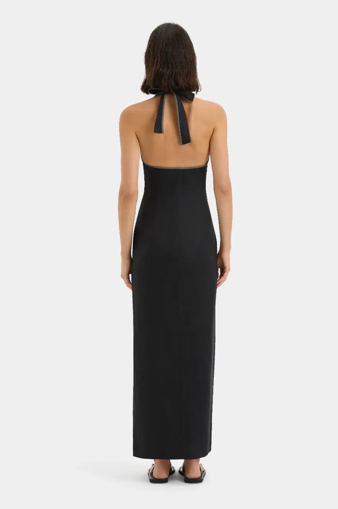 Sir The Label Black Violet Halter Midi Dress - Size 2 /10 AU for rent on The Volte - main image