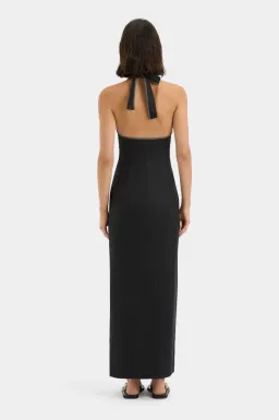 Sir The Label Black Violet Halter Midi Dress - Size 2 /10 AU for rent on The Volte - image 3