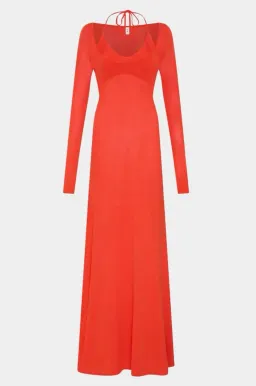 BWT Sir The Label Tangerine Valejo Halter Dres - Size 1/8 AU for rent on The Volte - image 4