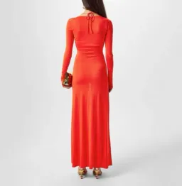 BWT Sir The Label Tangerine Valejo Halter Dres - Size 1/8 AU for rent on The Volte - image 3