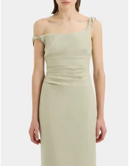 Sir The Label Olive Tamara Twist Midi Dress - Size 0 /6 AU for rent on The Volte - image 4