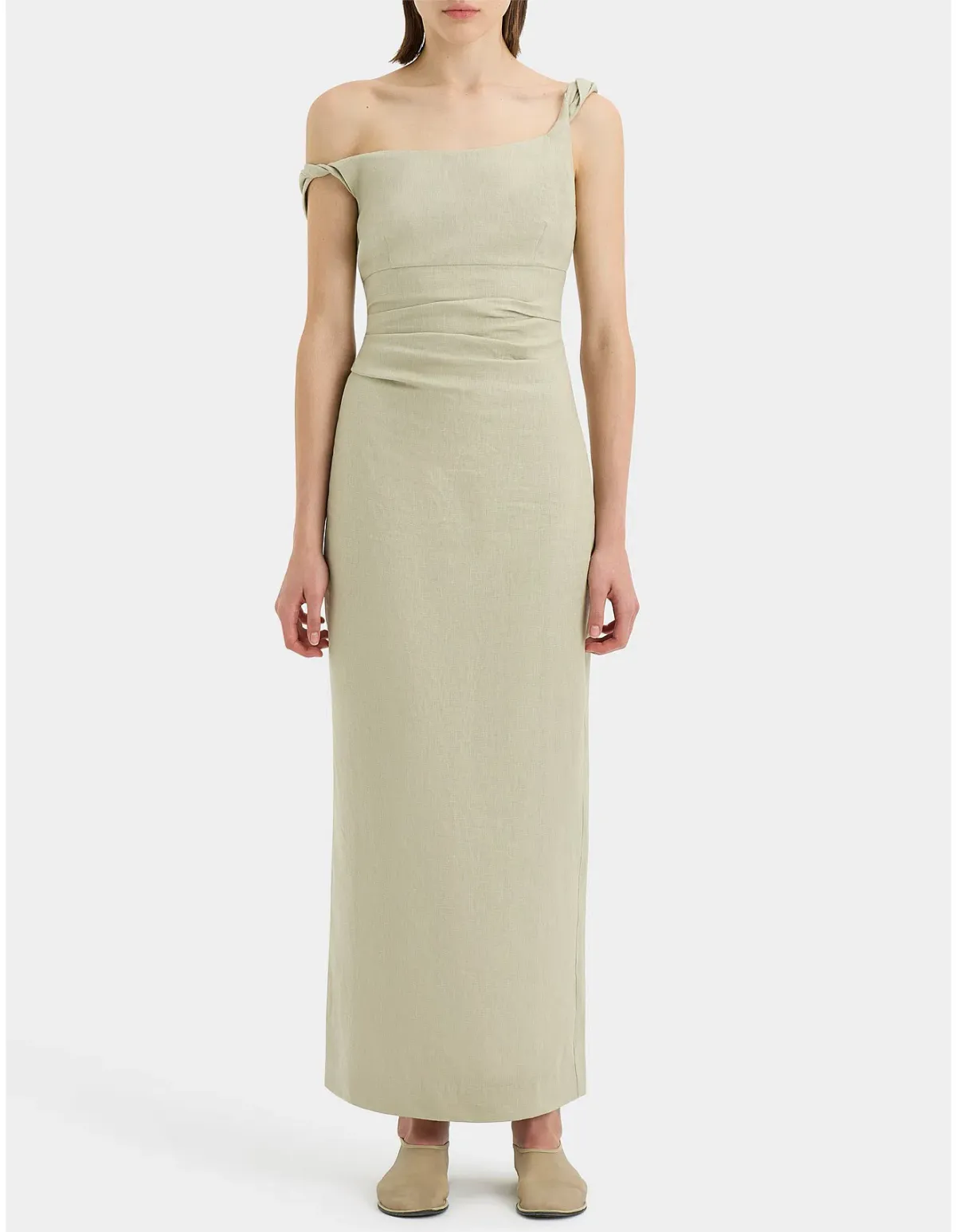 Sir The Label Olive Tamara Twist Midi Dress - Size 2 /10 AU - Image 1