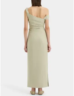 Sir The Label Olive Tamara Twist Midi Dress - Size 2 /10 AU for rent on The Volte - image 3
