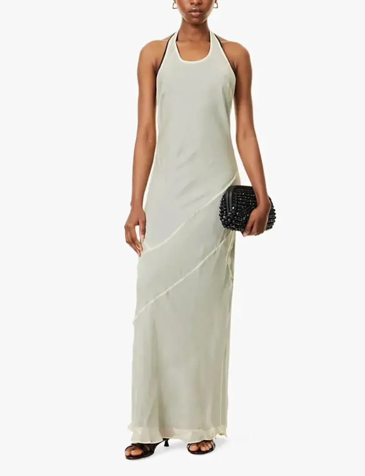 Sir The Label Light Sage Strobe Halter Dress - Size 0P /4 AU - Image 2