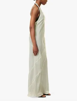 Sir The Label Light Sage Strobe Halter Dress - Size 0P /4 AU for rent on The Volte - image 3