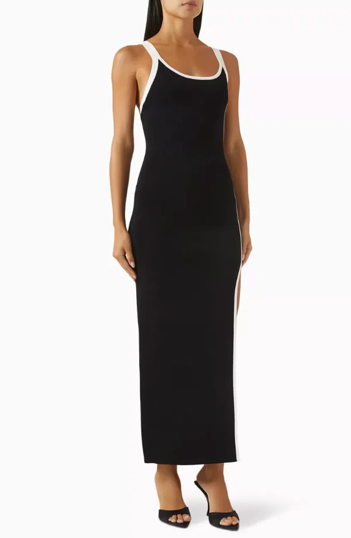 Sir The Label Black Solana Midi Dress. Size 2 /10 AU for rent on The Volte - main image